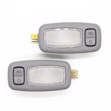 2 st original original invändig sminklampa vänster höger grå för Hyundai 2011-2015 i45 YF Sonata Elantra