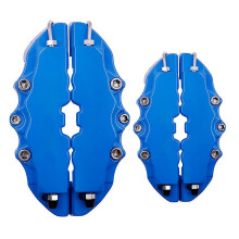 Universele ABS kunststof 3D auto schijfremklauw afdekkingen S/M/L voor- en achterremset voor 14''-18''