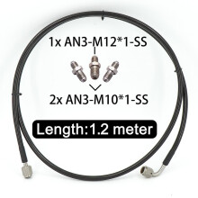 Master-to-slave cilinder complete stalen koppelingsleiding voor 06-15 Honda Civic Si met 2 AN3 tot M10*1