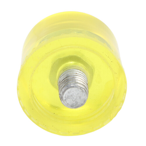 5 pezzi di teste in gomma per martello M8x1 Ø40 mm trasparente giallo 2