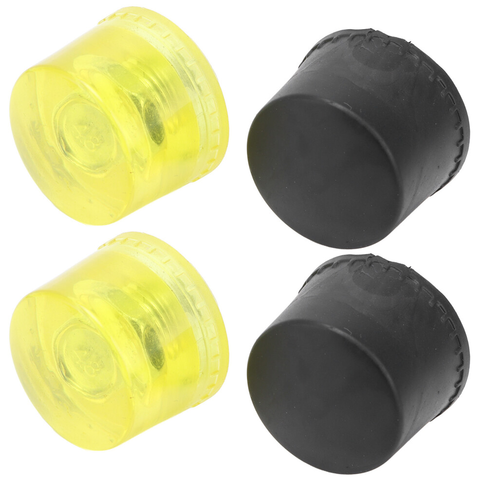 2 Set Rubber Striking Head Hammer Replacement Tips Set Mallet Accessories Yellow BlackDia 40mm-image-OPC-PHVSQXB-NEW
