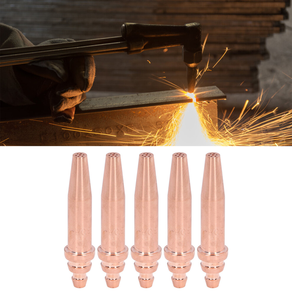 5Pcs Acetylene Cutting Tips Nozzle Torch Consumable Accessories For Integrated Machine 2# G02â2 4041321787849