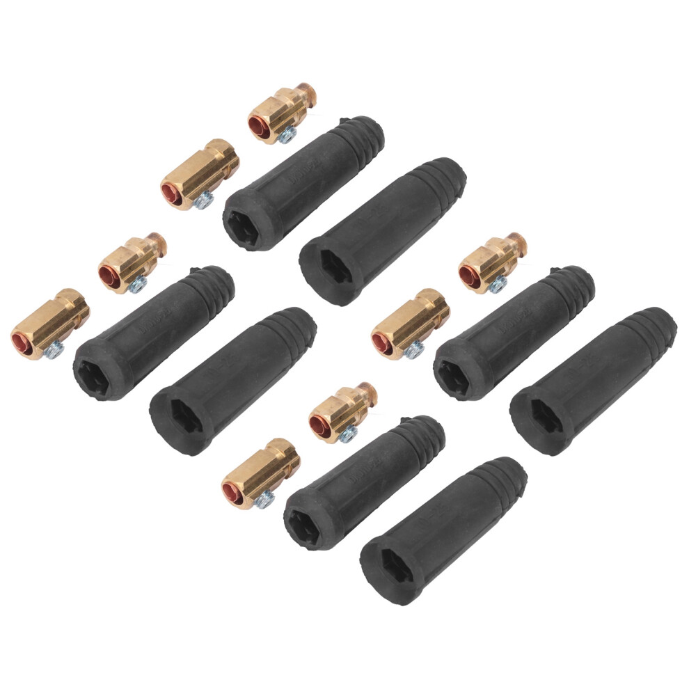 10Set Welding Cable Connector Plug Rubber Brass European Welding Machine Quick Fitting 9481321787800