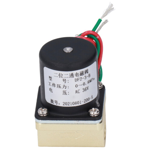 DF2 3 B Válvula solenoide de latón 2W2P, 3mm, M10, AC36V 1