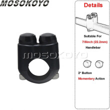 Τιμόνι μοτοσικλέτας Universal 1" 7/8" 22mm 25mm, διακόπτης τιμονιού αλ