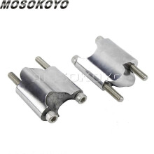 2" Rise CNC Aluminium Svart 1" Styrriser 50mm Styrfäste Förlängningsblock för Harley Sportster