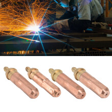 4 piezas de puntas de corte de acetileno 1#-4#, 1.8-3.0mm, 73mm