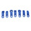 ABS Azul/Blanco 16 piezas Desconector de línea de combustible 6-22mm 11