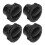 4 piezas deflectores de aire para salpicadero 70 mm/60 mm negro ABS 15