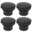 4 piezas deflectores de aire para salpicadero 70 mm/60 mm negro ABS 2