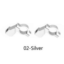 2 st universal motorcykel cykel ATV backspegelhållare monteringsadapter klämfäste skruv CNC aluminium