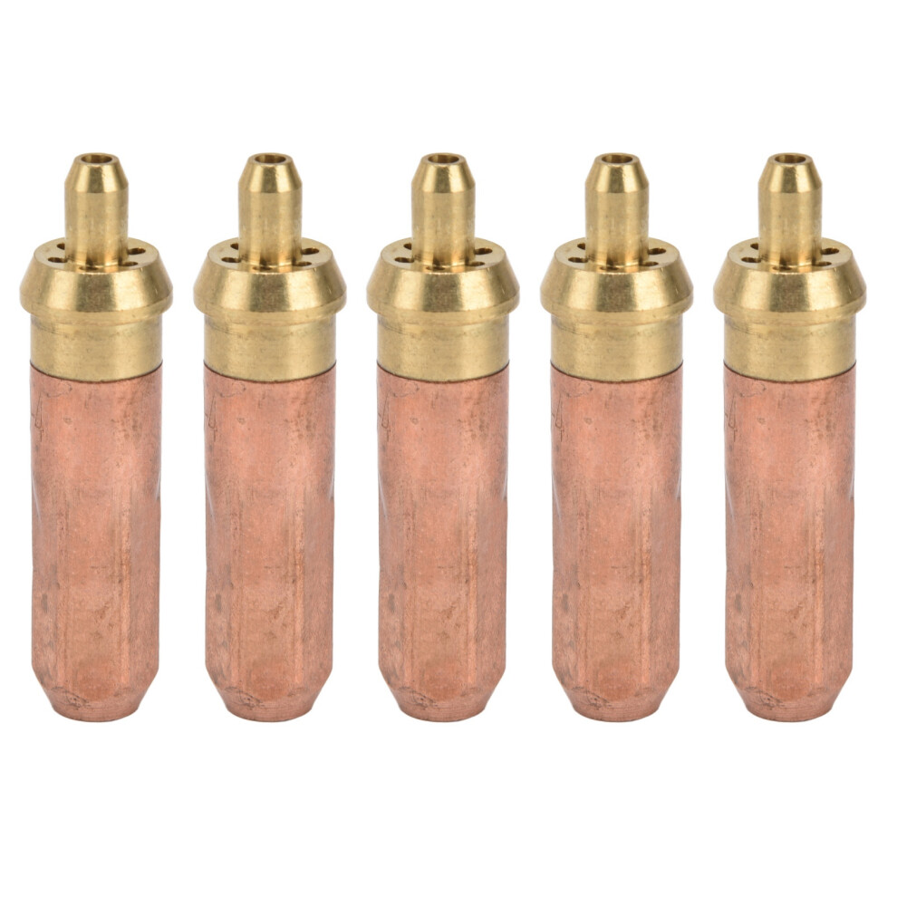 5Pcs Acetylene Cutting Tip Welding Torch Nozzle Accessory Tool Set Kit G01â300 4# 7621321788588