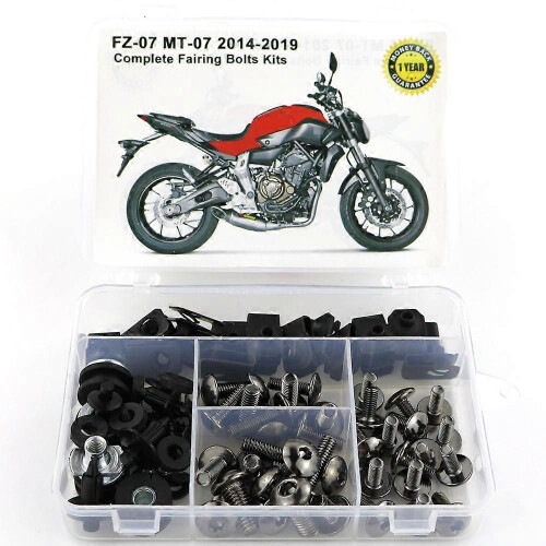 Για Yamaha MT07 MT-07 FZ07 2014-2019 Πλήρες κιτ μπουλονιών φέρινγκ, μετα