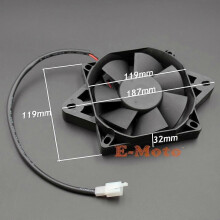 Ventola di raffreddamento del radiatore del motore elettrico universale da 12 V per 150 cc 200 cc 250