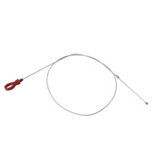 917327 Jauge d'huile, acier inoxydable + ABS, Rouge Argent Standard