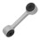 33551094619 Link della barra antirollio posteriore in lega E46 argento 13