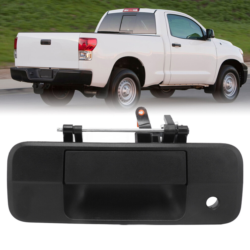Tailgate Handle Latch With Key Hole Matte 690900C040 Replacement For Tundra 2007Â2013 Black 5081321789350