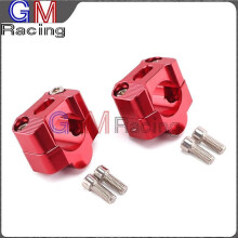 CNC Aluminium Styre Fat Bar Riser Monteringsklämma Adapter 22MM till 28MM för Pit Dirt Bike Motorcykel