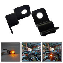 Universellt motorcykelfäste, 2 delar, LED, Mini, Blinkers, Aluminiumlegering, Lampa, Stativhållare ~8590