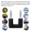 J.20004 Enchufe banana dual 19mm 4mm Negro 32A 4