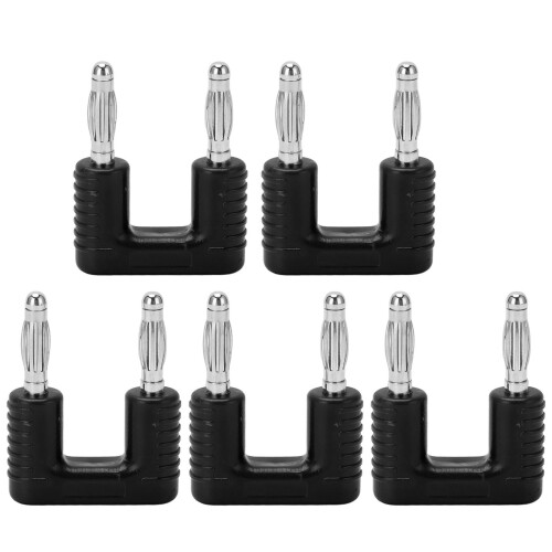 J.20004 Enchufe banana dual 19mm 4mm Negro 32A 1