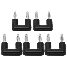 J.20004 Enchufe banana dual 19mm 4mm Negro 32A