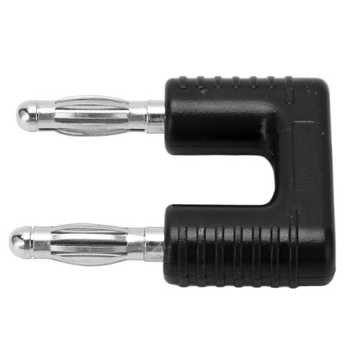 J.20004 Enchufe banana dual 19mm 4mm Negro 32A 2