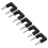 J.20004 Enchufe banana dual 19mm 4mm Negro 32A 14