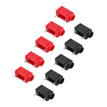 Conector banana hembra para PCB de 4 mm plateado J.40024 24 A