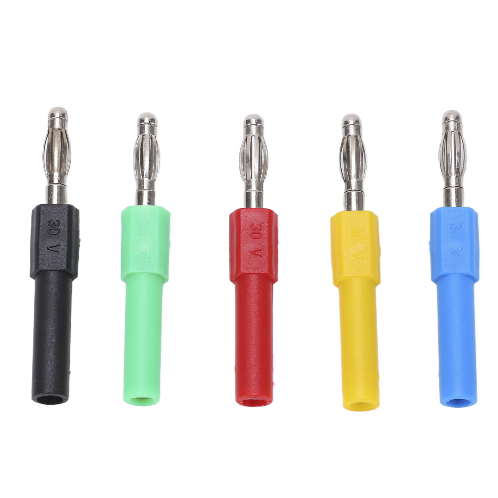 5Pcs/Set J.20012 Banana Plug Connector 4Mm Male To 2Mm Female Banana Connector Adapter For Multimeter 8141321790934
