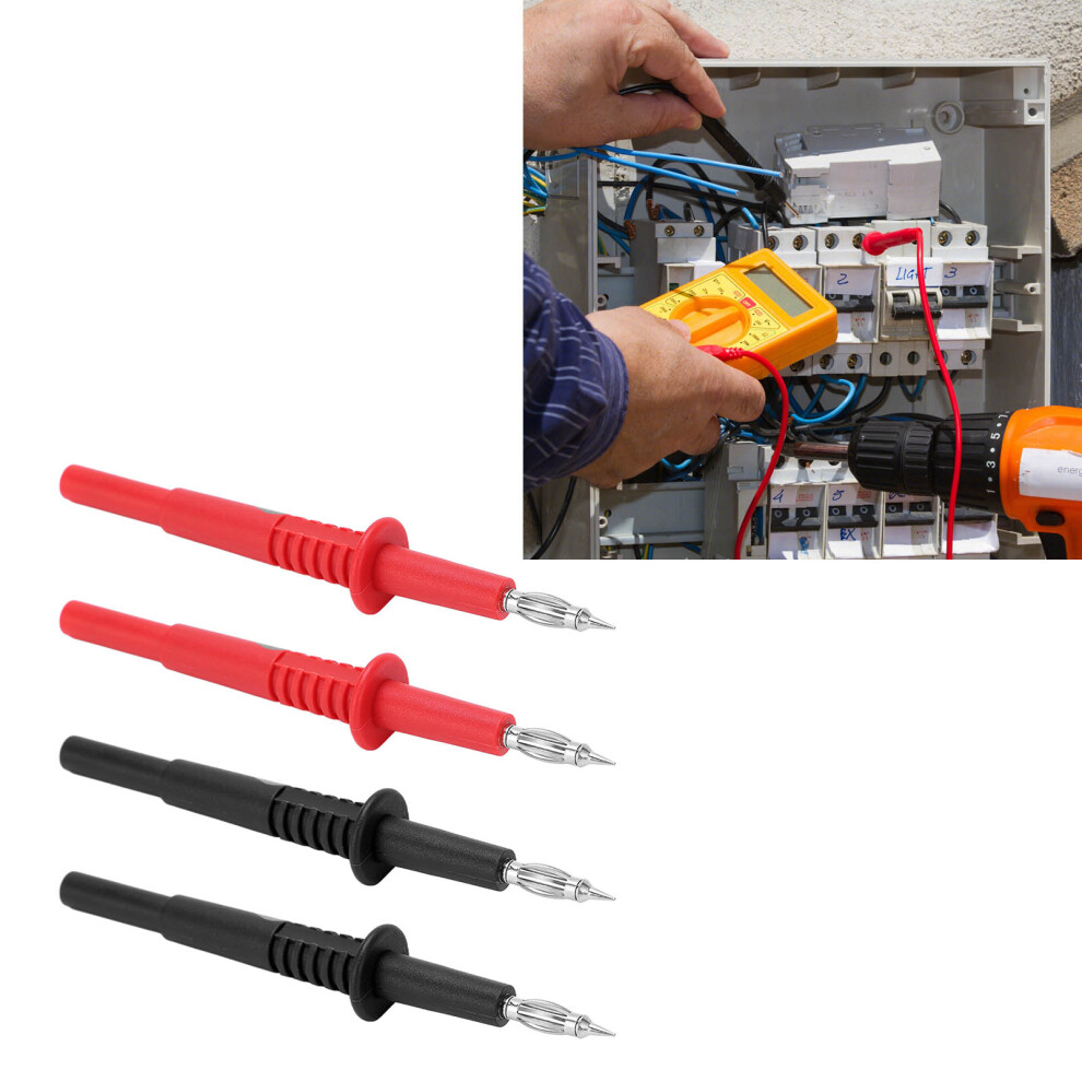 2Set Multimeter Testing Probe Pa Brass Lantern Tip Test Probes With 4Mm Banana Plug For Automotive Sensors 9471321791099