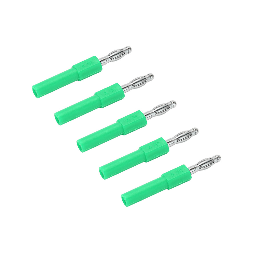 5Pcs 4Mm Banana Plug Adapter Strong Connectivity Good Conductivity 4Mm To 2Mm Conversion Banana Pluggreen 4911321790579