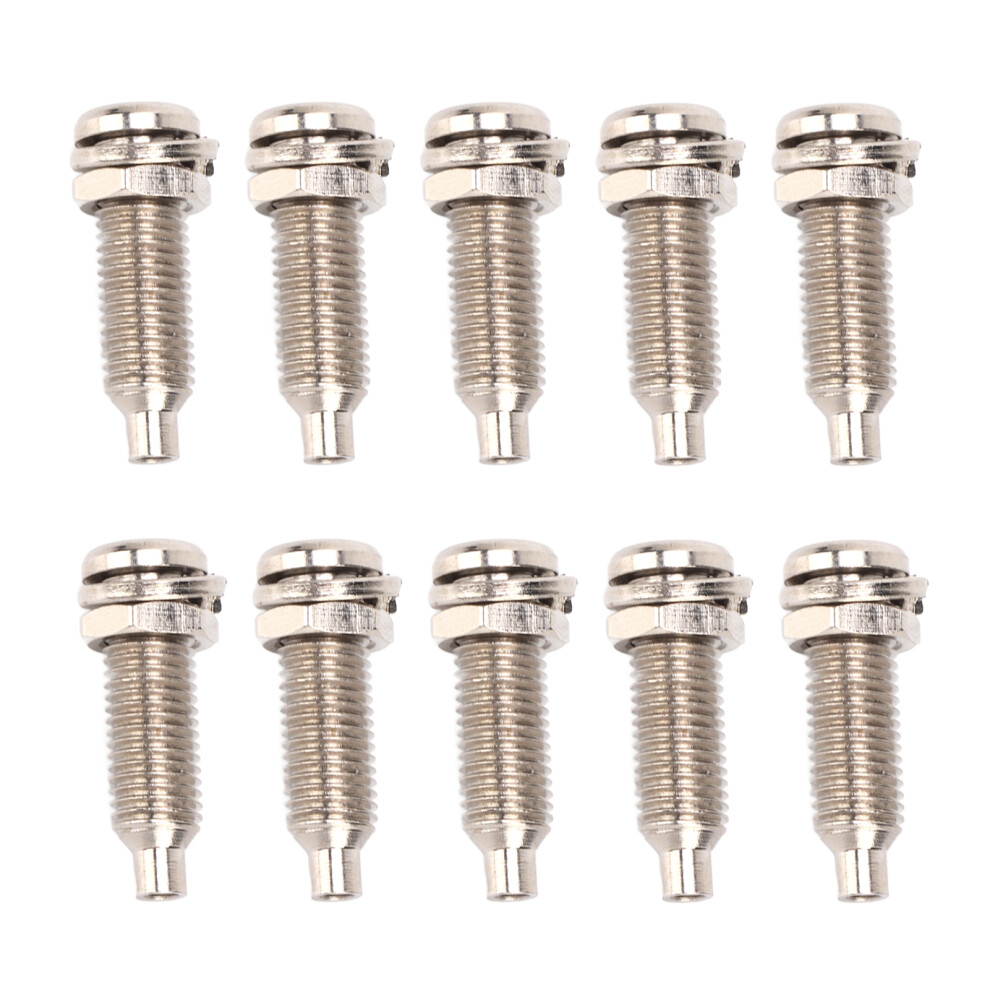 10Pcs 4Mm Binding Post Nickel Plated Brass M6 Nut Panel Banana Sockets For Electronics Industrial Equipment 3441321791111