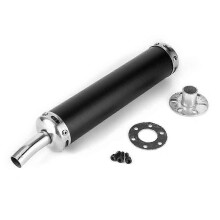 Auspuffschalldämpfer, Schalldämpfer 20 mm/0,8 Zoll, modifizierte Teile für 2-Takt-Motoren aus Edelstahl,
