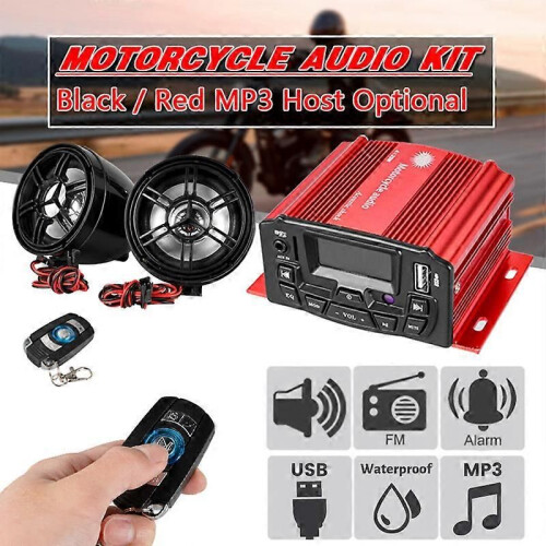 12V Μοτοσικλέτα Bluetooth Audio Sound System Στερεοφωνικά Ηχεία FM Radio M