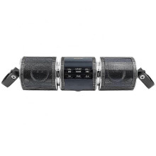 Reproductor MP3 para manillar de motocicleta, altavoz Bluetooth, música, radio FM, resistente al agua,