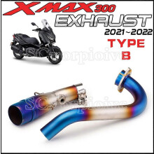 Εγκατάσταση με slip-on για Yamaha XMAX X-MAX 250 300 400 XMAX250 2017 έως 2020 Κεντρικές συνδέσεις σωλήνων