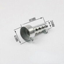Σιγαστήρας Μοτοσικλέτας Universal, 35mm, 42mm, 45mm, 48mm, 60mm, Σωλήνας Ε