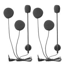 2/1 Set 3,5 mm mikrofon högtalare hörlurar headset mikrofon för V4 V6 motorcykel Bluetooth intercom