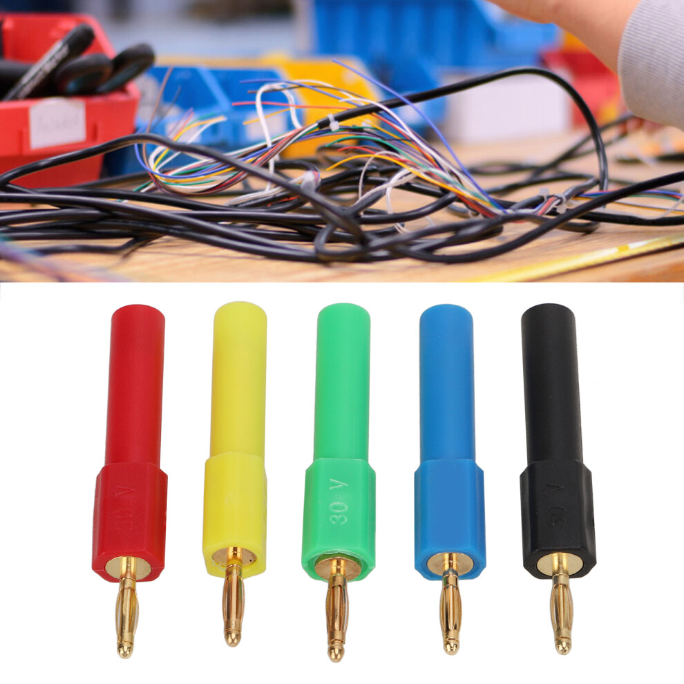 5Pcs Male To Female Banana Plug 2Mm To 4Mm Pa Brass Bananas Plugs Adapter For Automobiles 4651321791151