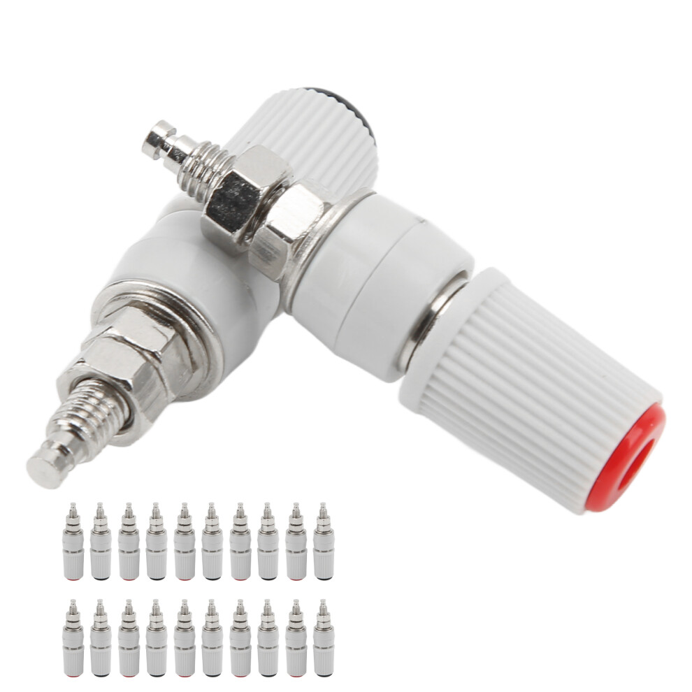 20Pcs 24.330 M5 Connector Black Red 4Mm Banana Plug Jack Socket Adapter Connectors 9321321791325