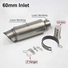 Universal εξάτμιση μοτοσικλέτας 51/60mm GY6 Racing Scooter Design σιγαστήρα DB Killer Catalyst για HONDA