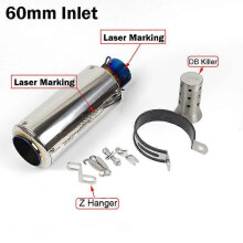Universal εξάτμιση μοτοσικλέτας 51/60mm GY6 Racing Scooter Design σιγαστήρα DB Killer Catalyst για HONDA