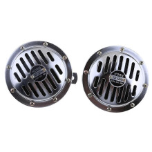 Δύο κόρνες χαμηλών τόνων 12V σειράς Super Horns με χρωμιωμένη σχάρα~11952