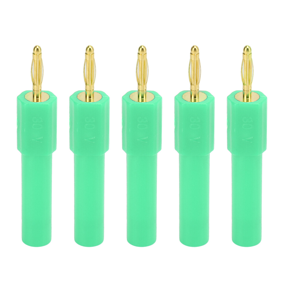 5Pcs Convert Banana Plug Strong Connectivity Good Conductivity 2Mm To 4Mm Conversion Banana Pluggreen 8751321791291