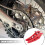 Rosso ABS CRF250R Guida-catena Slider 50-250cc 4