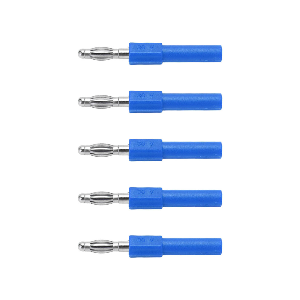 5Pcs 4Mm Banana Plug Adapter Strong Connectivity Good Conductivity 4Mm To 2Mm Conversion Banana Plugblue 3591321791212