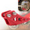 Rosso ABS CRF250R Guida-catena Slider 50-250cc 1