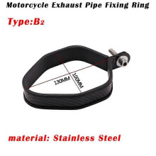Universal Motorrad 60,5mm 51mm Auspuff Schalldämpfer Klemmhalter Montiert Ring Unterstützung Halterung