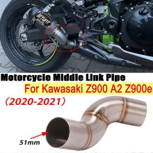 51mm Motorcycle Escape από ανοξείδωτο χάλυβα τροποποιημένος μεσαίο